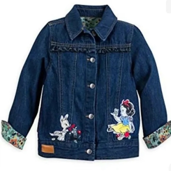 Disney Animators Girls sz 9/10 Denim Jean Jacket - Picture 1 of 8